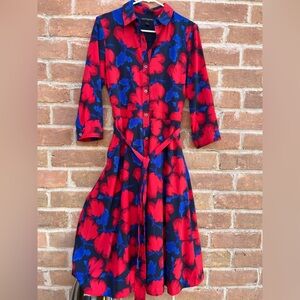 Banana Republic Floral Midi Shirtdress